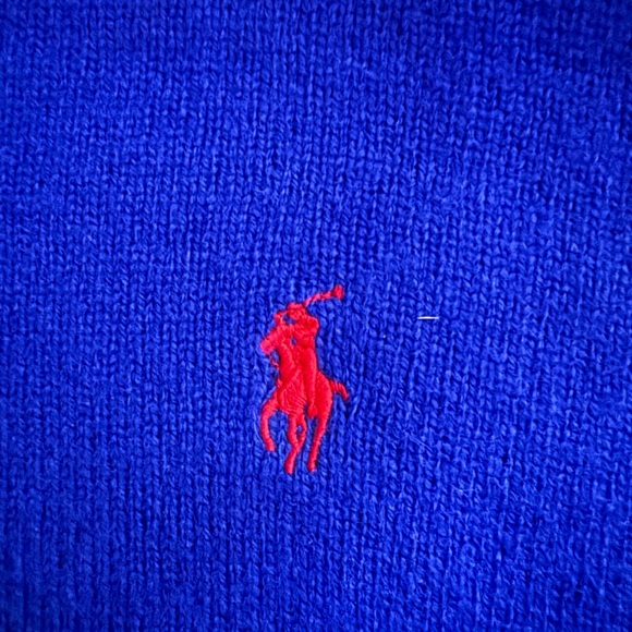 Polo by Ralph Lauren Men's XL V-Neck wool sweater - Picture 5 of 5